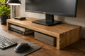Oak Monitor Stand